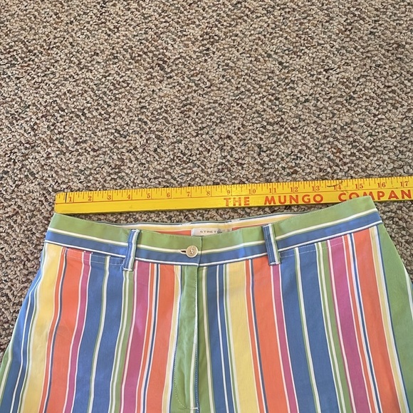 Jones New York Sport Colorful Striped Wide-Leg Capris. Y2K - Picture 5 of 12